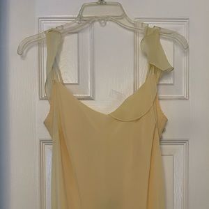 ABS by Allen Schwartz Yellow Formal Dress